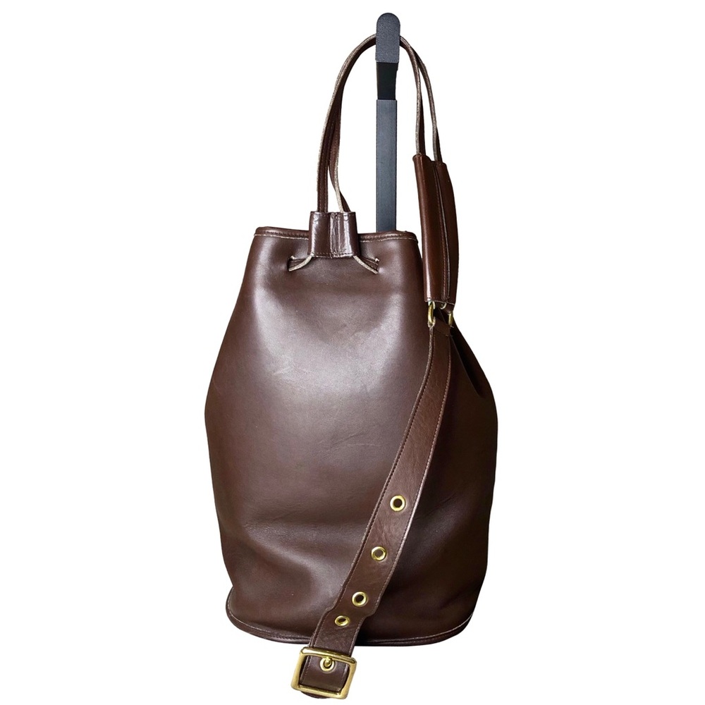 Vintage COACH Mahogany Glove Tanned Leather Sling Backpack Shoulder Bag 9929 - Picture 15 of 16